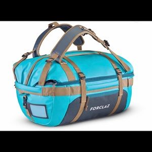 FORCLAZ duffle 500 extend, 40 l to 60 l capacity hard to find turquoise color